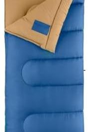 Coleman Brazos 20/30°F Adult Cool-Weather Sleeping Bag with No-Snag Zipper & Stuff Sack, Machine Washable, Great for Camping, Traveling, Guests, & More
